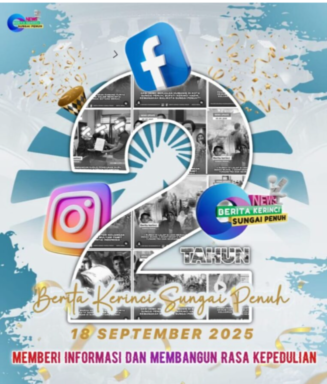 Dua Tahun Memberi Informasi dan Membangun Rasa Kepedulian: Media Sosial Berita Kerinci Sungai Penuh Mengukir Jejak Informasi di Ranah Digital