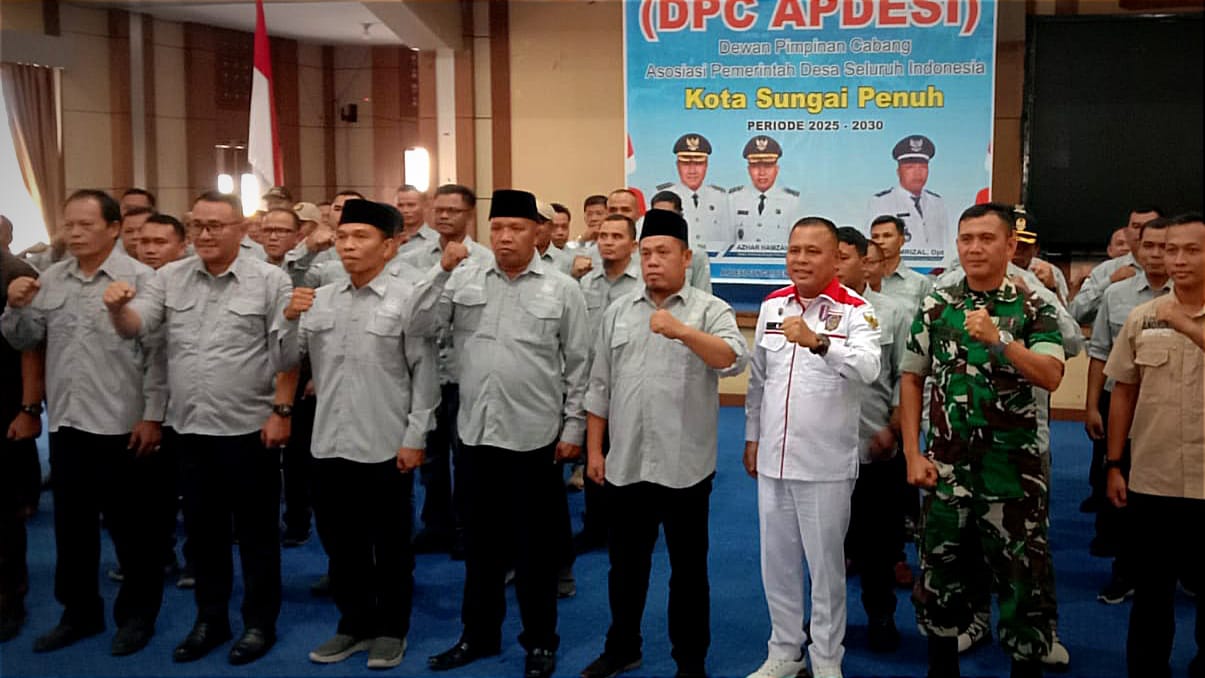 Ketua DPD APDESI Provinsi Jambi Lantik Pengurus DPC APDESI Kota Sungai Penuh Periode 2025–2030