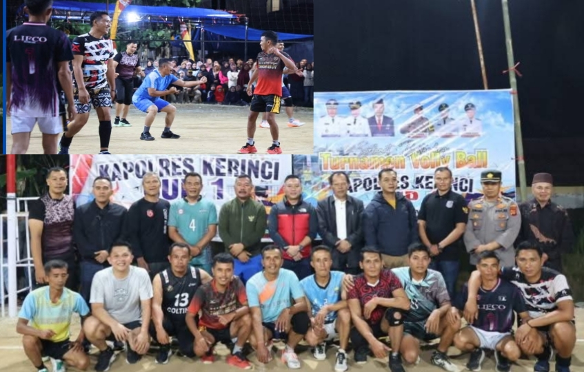 Wawako Azhar Hadiri Pembukaan Turnamen Volly Ball Kapolres Kerinci Cup