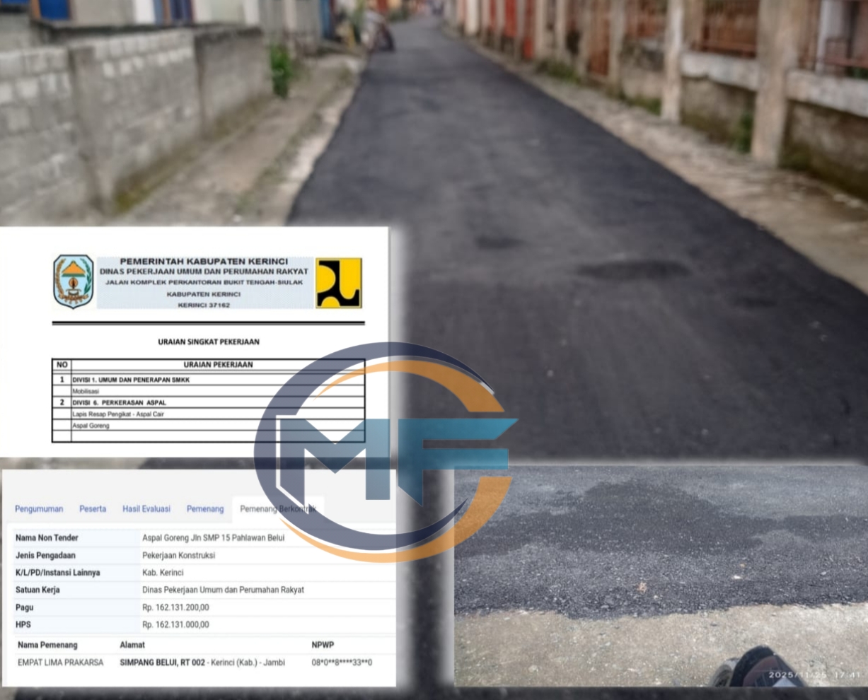 Proyek “Aspal Goreng” Jalan SMP 15 Pahlawan Belui Diduga Cacat Mutu, Warga Minta Dinas PUPR Turun Tangan