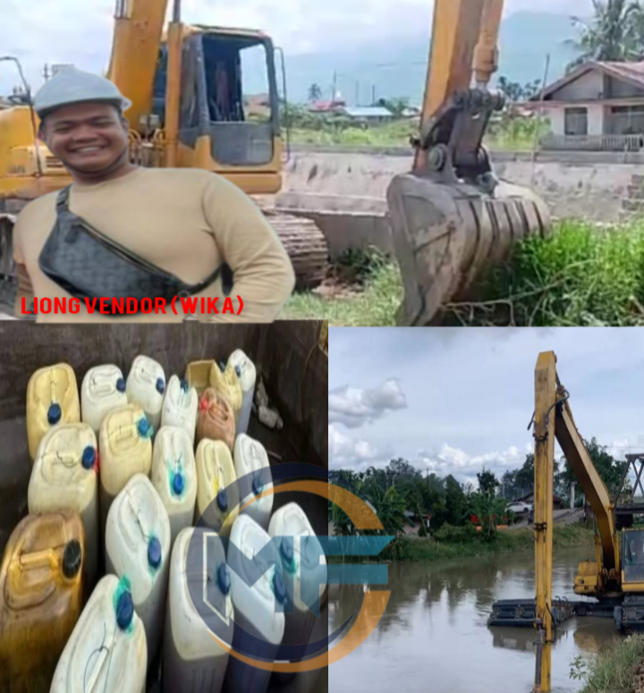 APH Diminta Periksa PT WIKA, Normalisasi Sungai Di Kerinci Sungai Penuh, Excavator Diduga Gunakan BBM Subsidi