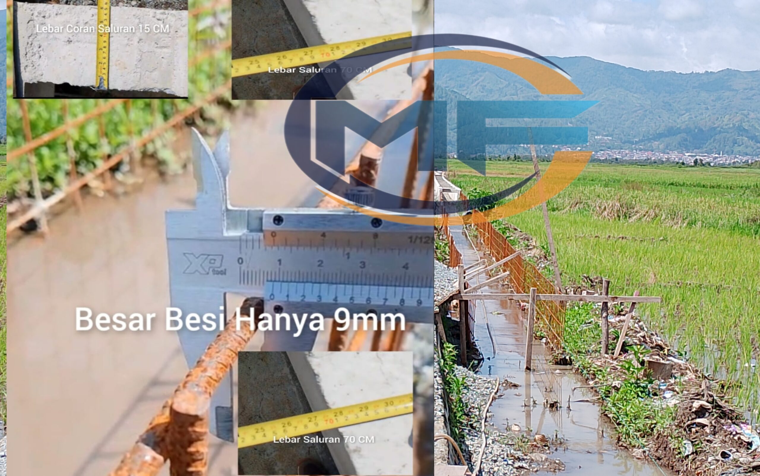 PT WIKA Pembesian Saluran Coran Saluran Bermasalah di Wilayah Koto Tebat Kabupaten Kerinci