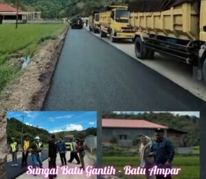 Masyarakat Sungai Batu Gantih – Batu Ampar Sekitarnya Lega Beraktivitas Akses Jalan Sudah Mulus