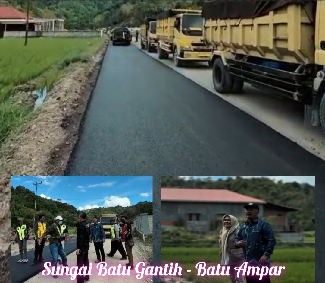 Masyarakat Sungai Batu Gantih – Batu Ampar Sekitarnya Lega Beraktivitas Akses Jalan Sudah Mulus