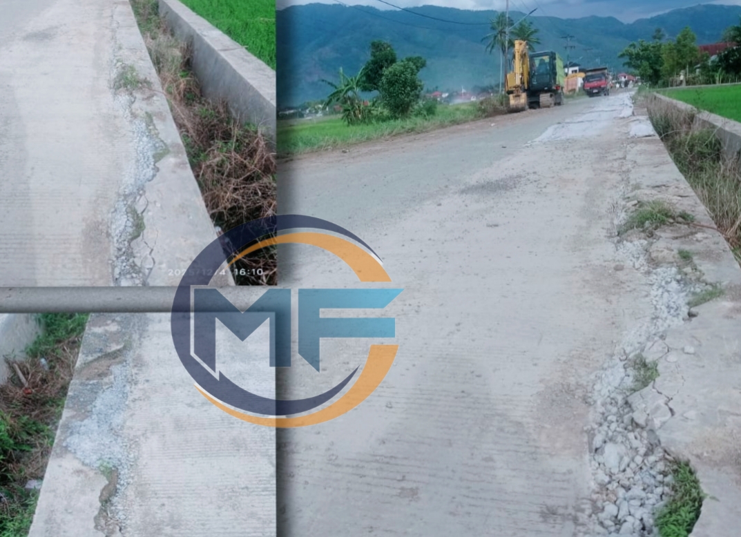 Imbas Galian Alat Berat Proyek Jalan Simpang Belui-Belui Tinggi, Fasilitas Irigasi Rusak, Warga Desak Tunda Bayar