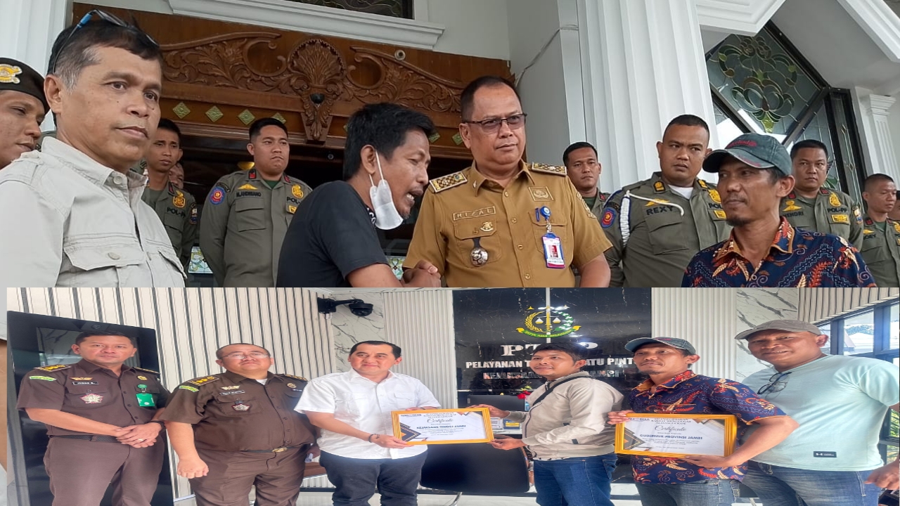 GERAM Jambi “Tampar” Gubernur dan Kajati Jambi Lewat Sertifikat Satire Harkodia 2025