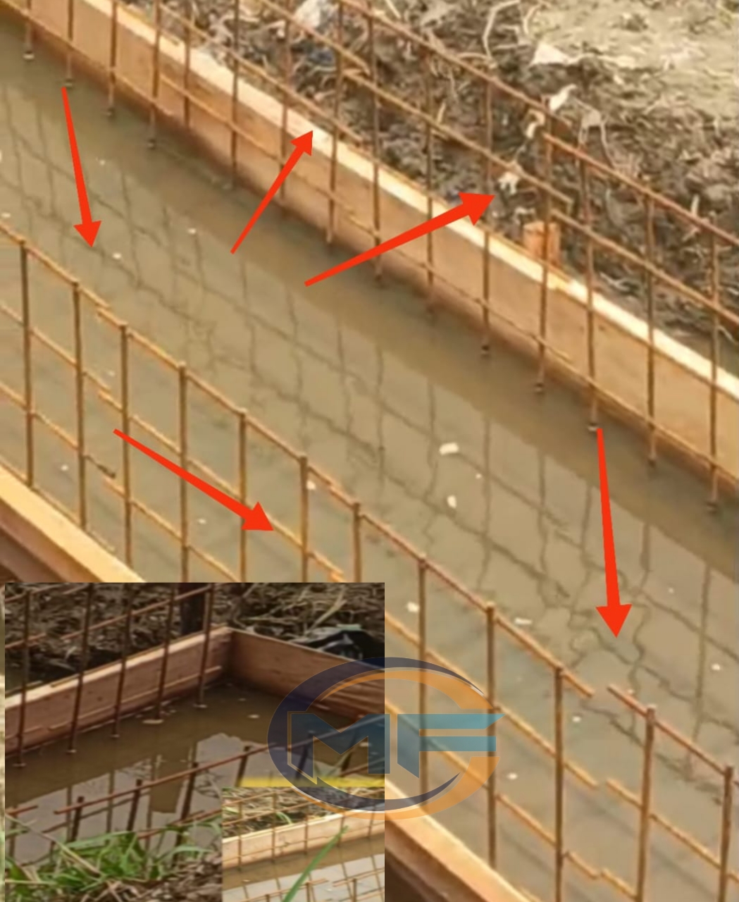 Proyek Saluran PT WIKA di Sungai Penuh: Potongan Besi Hermes Picu Kekhawatiran Kekuatan Struktur