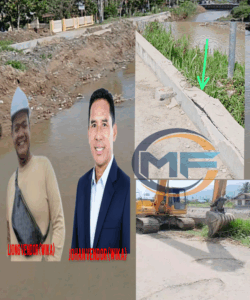 Proyek Normalisasi PT. WIKA Membuat Fasilitas Umum Jadi Rusak