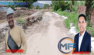 Warga Protes! Normalisasi Sungai Batang Merao Makan Badan Jalan, Akses Jalan Warga Terganggu