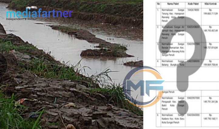 Normalisasi Sungai Bungkal Diduga Tak Sesuai Standar