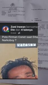 Laporan Dugaan Pencemaran Nama Baik, Pemilik Akun FB Zoni Irawan Telah Diperiksa Polisi