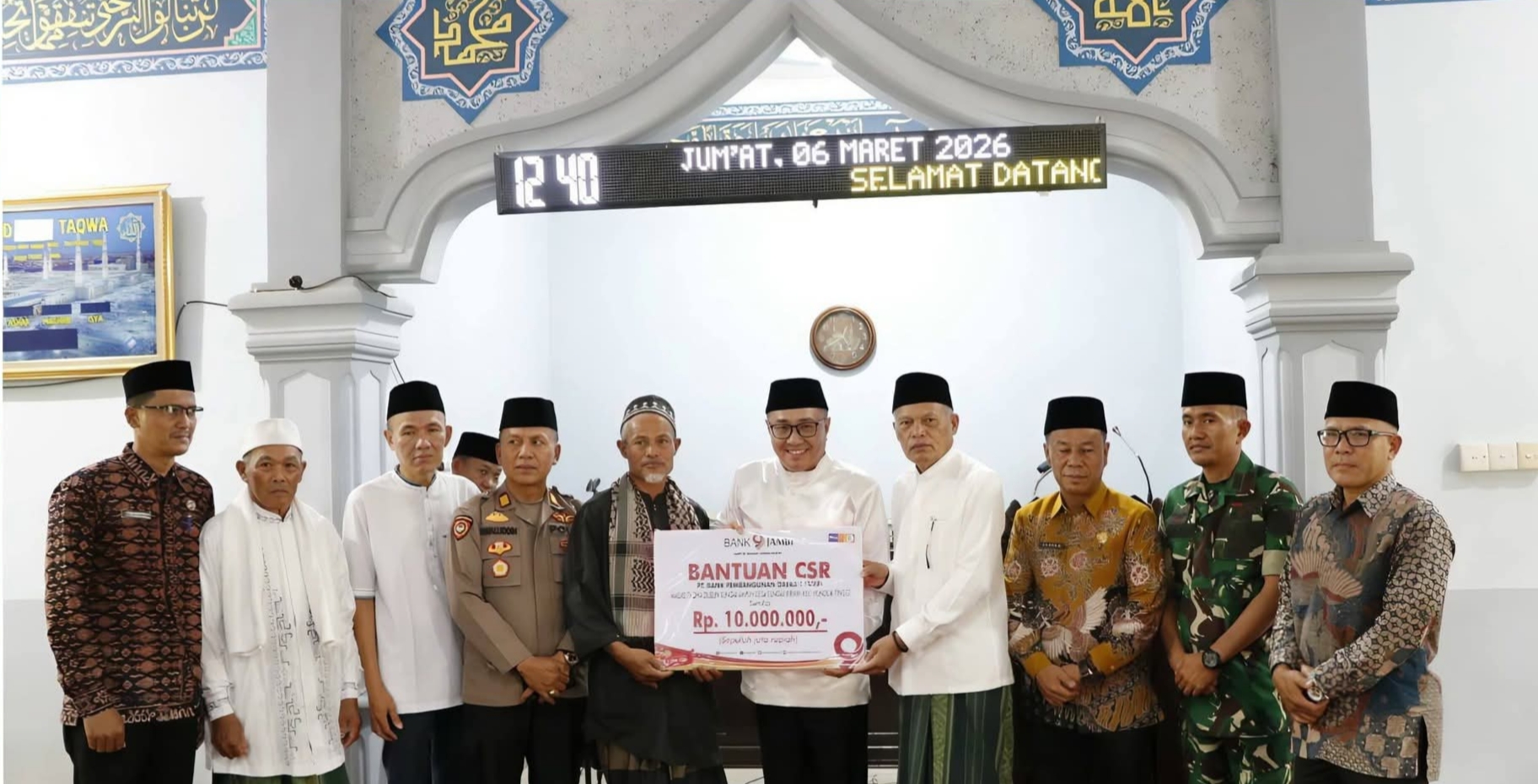 Safari Ramadhan di Masjid Taqwa Sungai Ampuh, Pesan Wali Kota Alfin: Jaga Kebersamaan dan Dukung Pembangunan