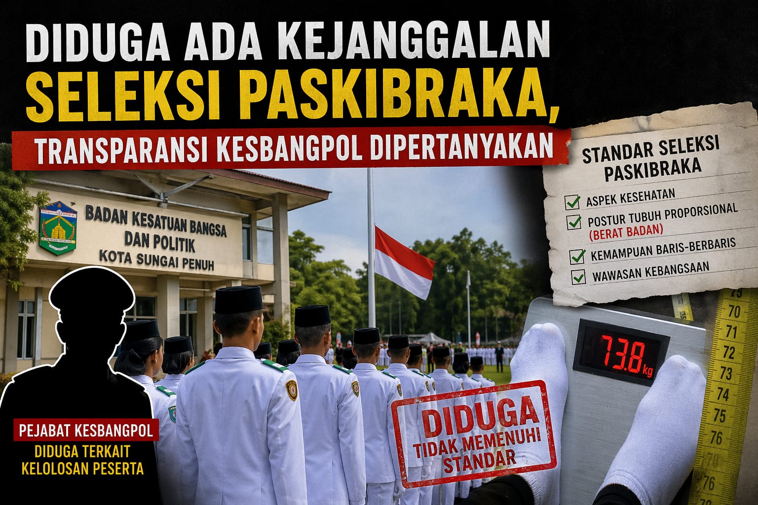 Diduga Ada Kejanggalan Seleksi Paskibraka, Publik Soroti Transparansi Kesbangpol