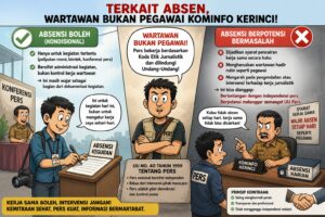 Terkait Absen, Pers Bukan Pegawai Kominfo Kerinci