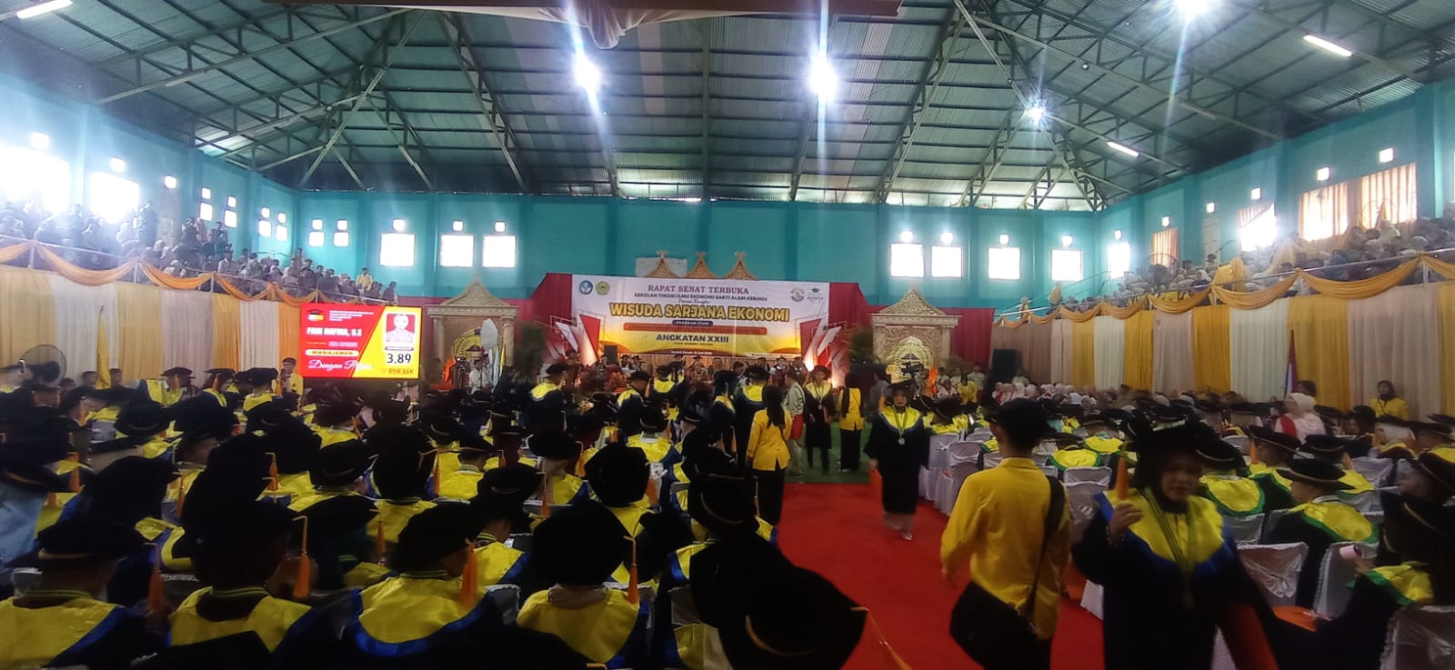 Rapat Senat Terbuka STIE Sakti Alam Kerinci Wisuda 313 Sarjana Ekonomi Angkatan XXIII Tahun Akademik 2025/2026