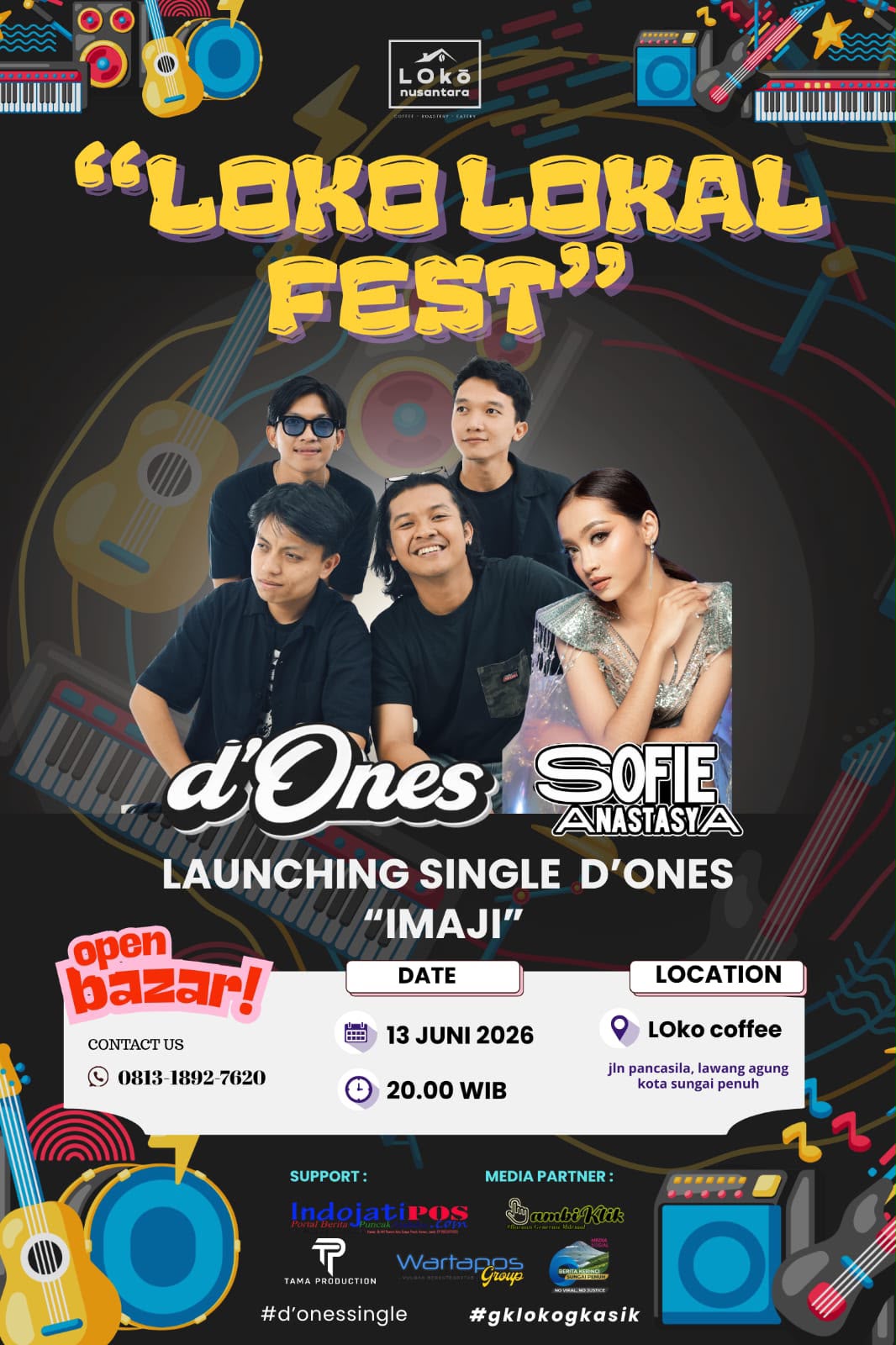 Malam Ini di LOKO Coffee: Launching Single “Imaji” dan Penampilan Sofie Anastasya