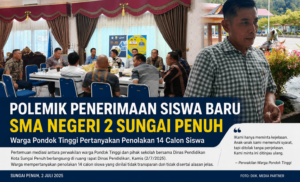 Polemik Penerimaan Siswa Baru SMA NEGERI 2 Sungai Penuh, Dijadikan Ajang Pungli