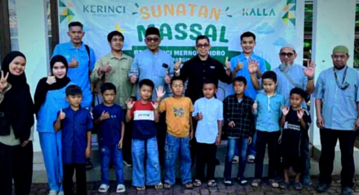 PT Kerinci Merangin Hidro Gelar Khitan Massal Gratis untuk 50 Anak di Batang Merangin
