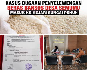 Diduga Terjadi Penyimpangan Penyaluran Beras Bansos, Kades Semumu Dilaporkan ke Kejari Sungai Penuh 