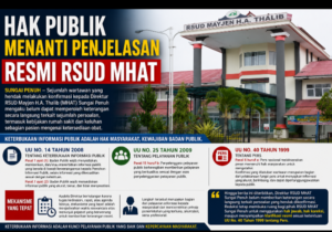 Hak Publik Menanti Penjelasan Resmi RSUD MH Thalib