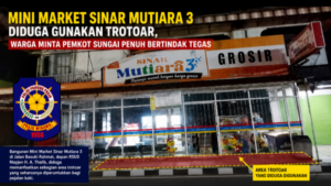Mini Market Sinar Mutiara 3 Gunakan Trotoar untuk Bangunan, Warga Minta Pemkot Bertindak Tegas