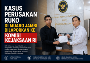 Kasus Perusakan Ruko di Muaro Jambi Dilaporkan ke Komisi Kejaksaan RI