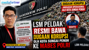 LSM PELDAK Resmi Bawa Dugaan Korupsi DLH Kota Sungai Penuh ke Mabes Polri