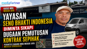 Yayasan Seno Bhakti Indonesia Diminta Sikapi Dugaan Pemutusan Kontrak Sepihak, Perintis Cabang MBG Mekar Jaya Merasa Dirugikan