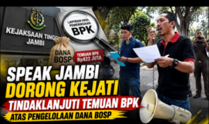 SPEAK JAMBI Dorong Kejati Tindaklanjuti Temuan BPK Atas Pengelolaan Dana BOSP