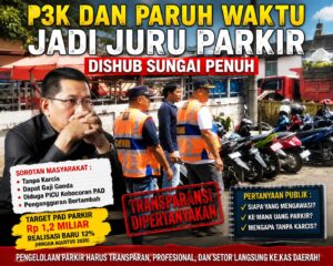 P3K & Pegawai Paruh Waktu Jadi Juru Parkir, Pengelolaan Parkir Dishub Sungai Penuh Disorot