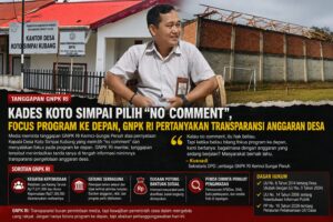 GNPK RI Soroti Jawaban “No Comment” Kades Koto Simpai Kubang, Pemkab Diminta Perkuat Pengawasan