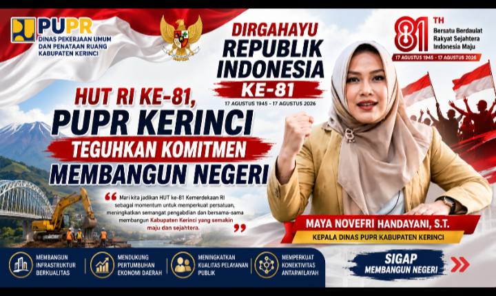 HUT RI ke-81, PUPR Kerinci Teguhkan Komitmen Membangun Negeri